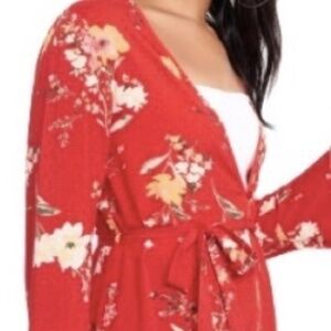 Dynamite Open Front Belted Duster